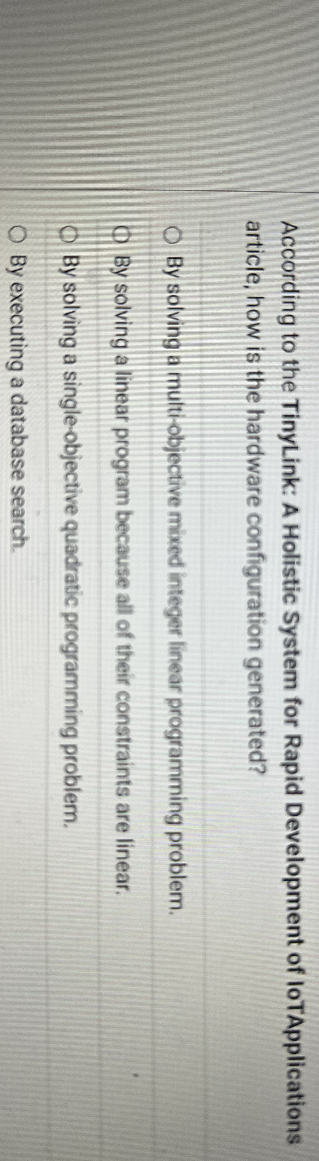 According to the TinyLink: A Holistic System for