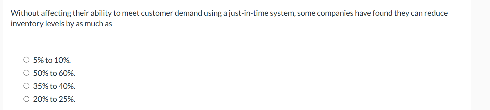 Without affecting their ability t o meet customer
