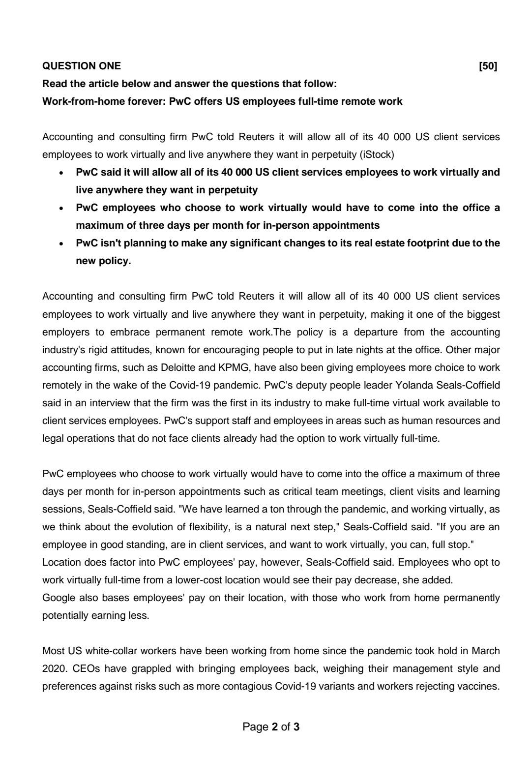 Based on the article, please answer 1.1 and 1.2