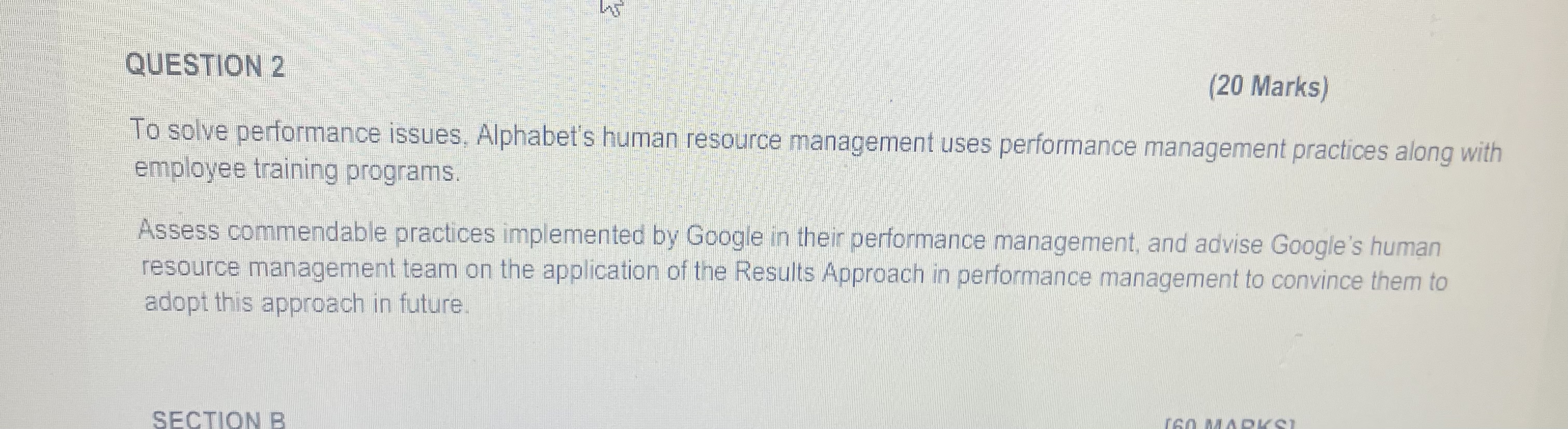 Alphabet's Performance Management Practices