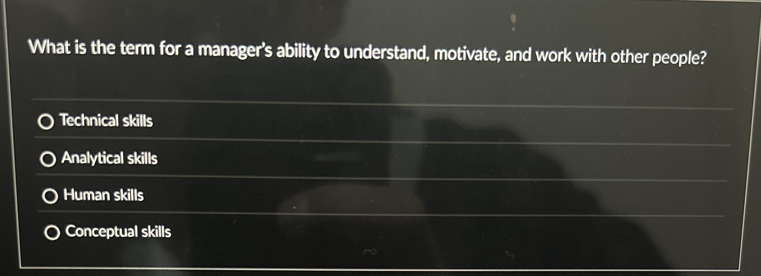 What is the term for a manager's ability to