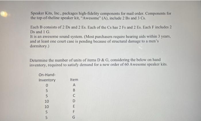 Speaker Kits, Inc., packages high-fidelity