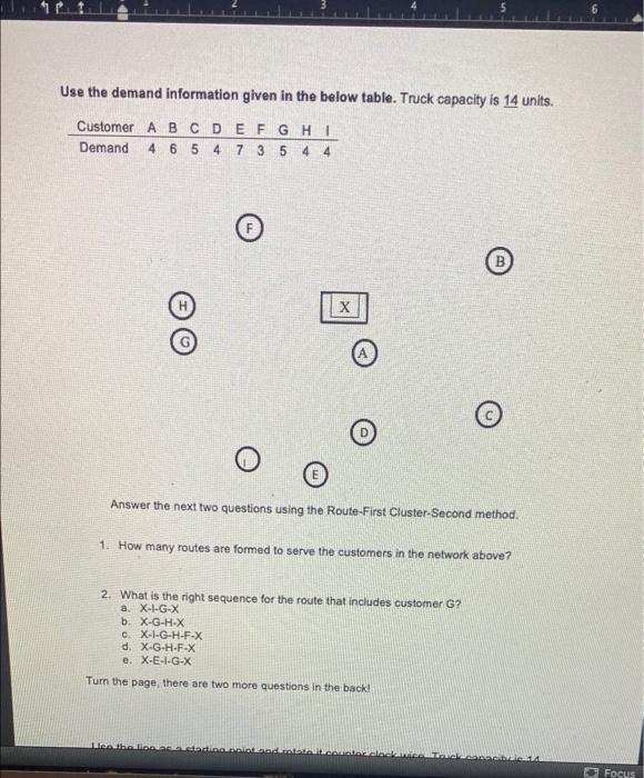 111 Use the demand information given in the below