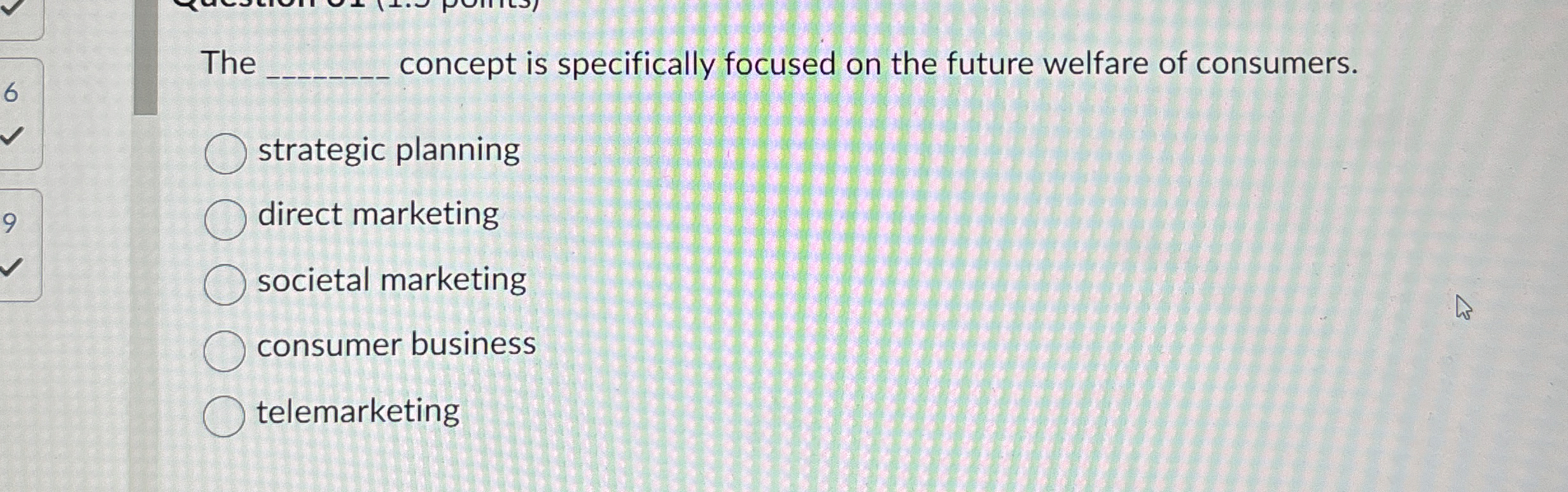 The q , concept is specifically focused on the