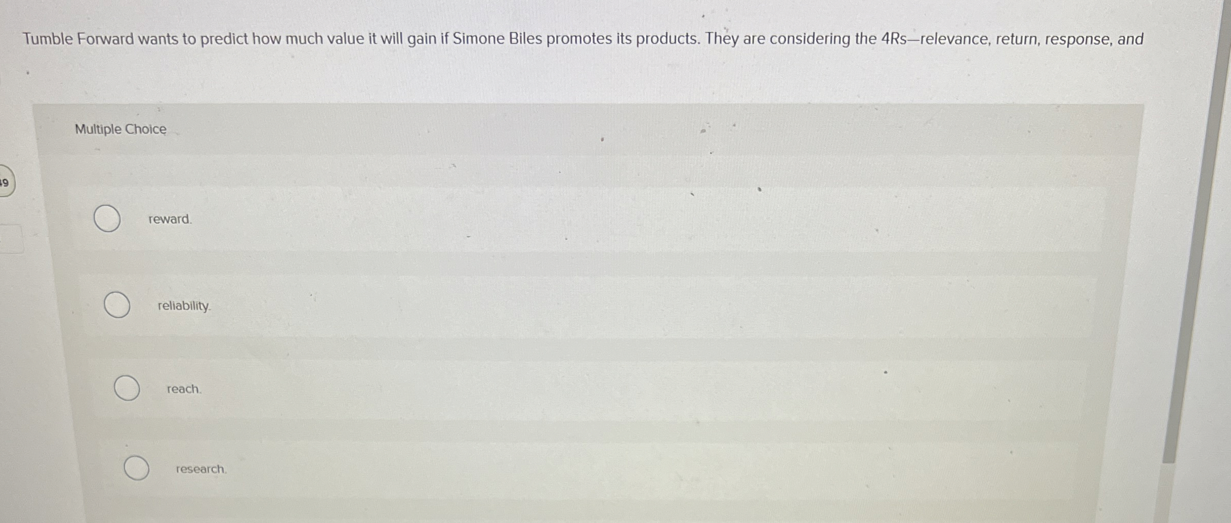 Tumble Forward wants to predict how much value it