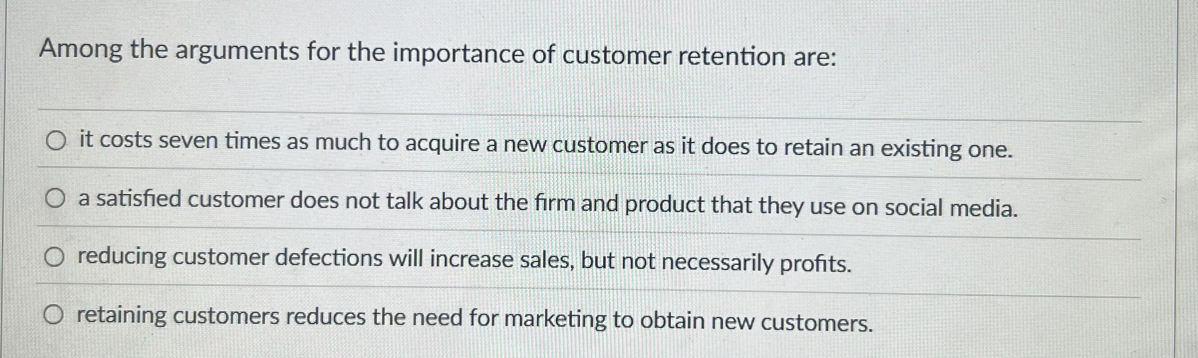 Among the arguments for the importance of