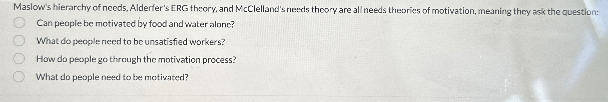 Maslow's hierarchy of needs, Alderfer's ERG