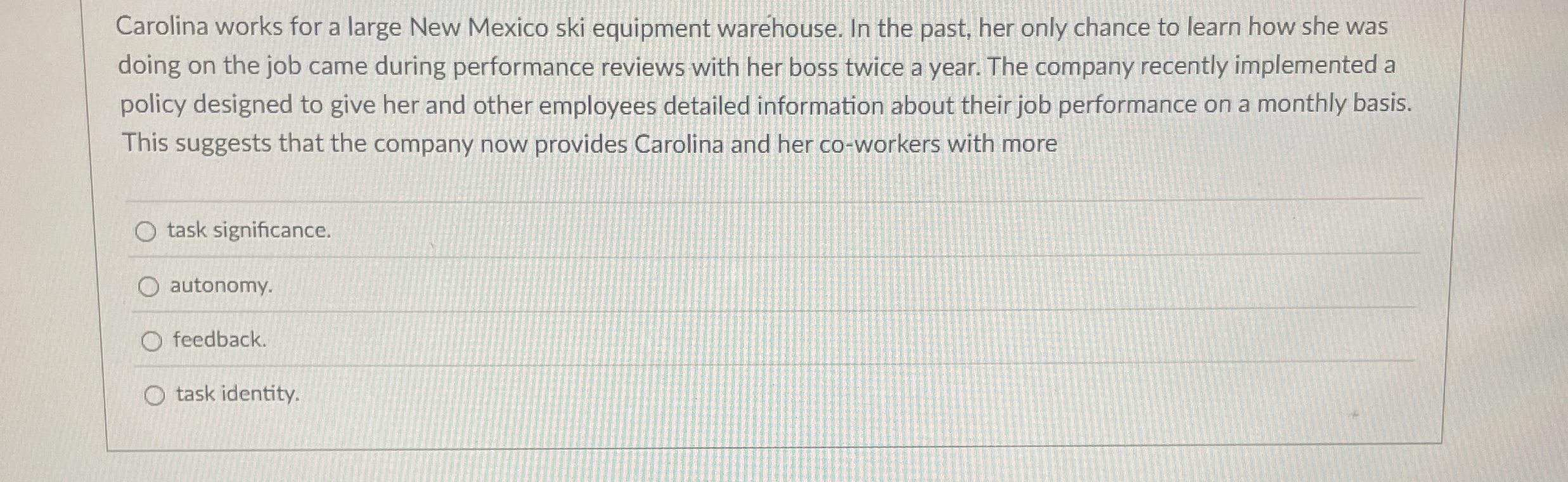 Carolina works for a large New Mexico ski