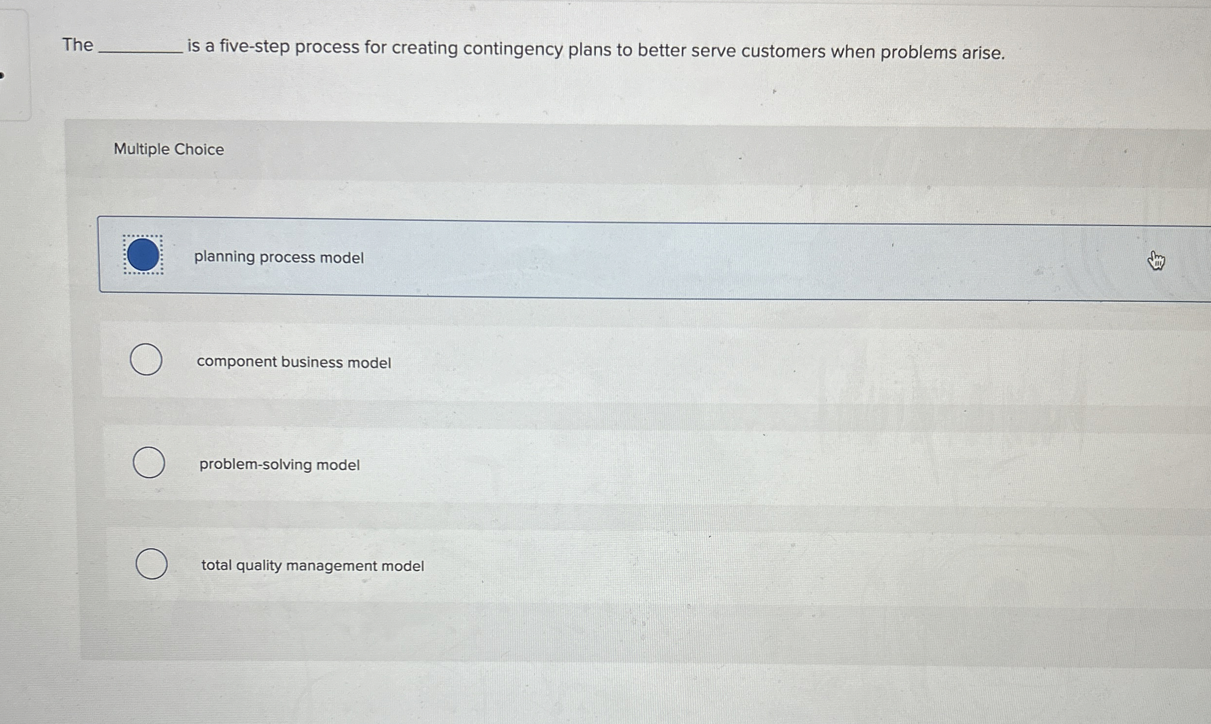 The is a five - step process for creating