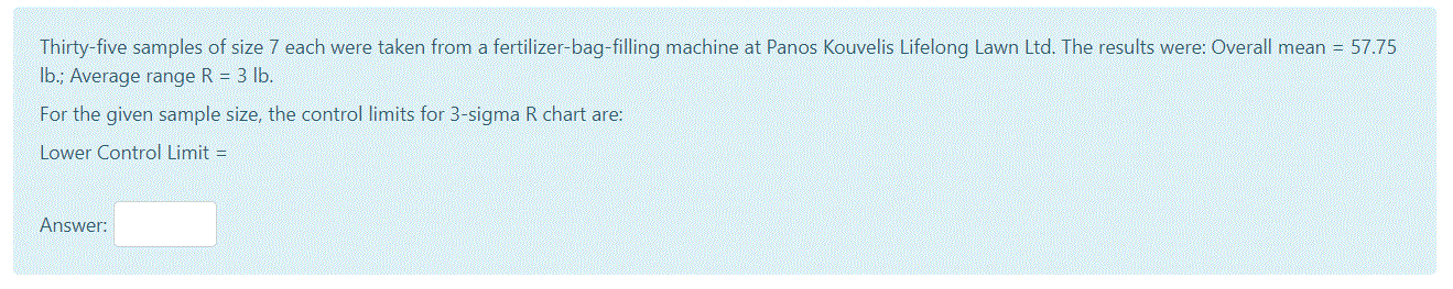 The objective of a statistical process control