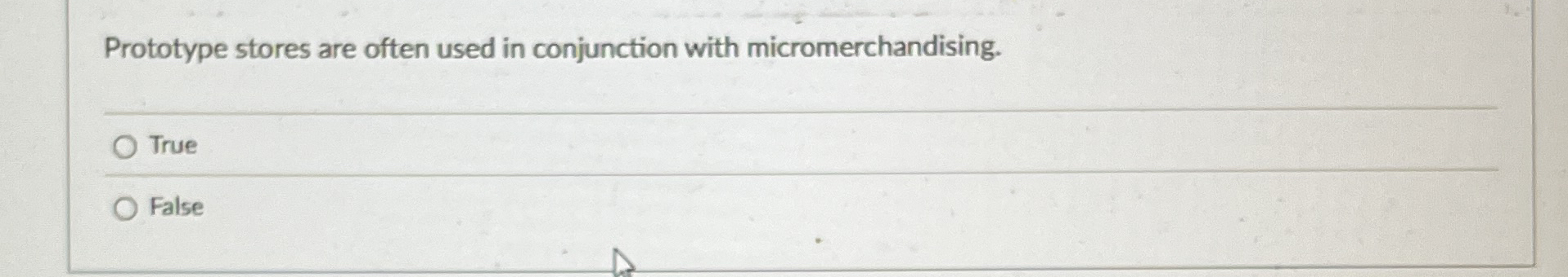 Prototype stores are often used in conjunction