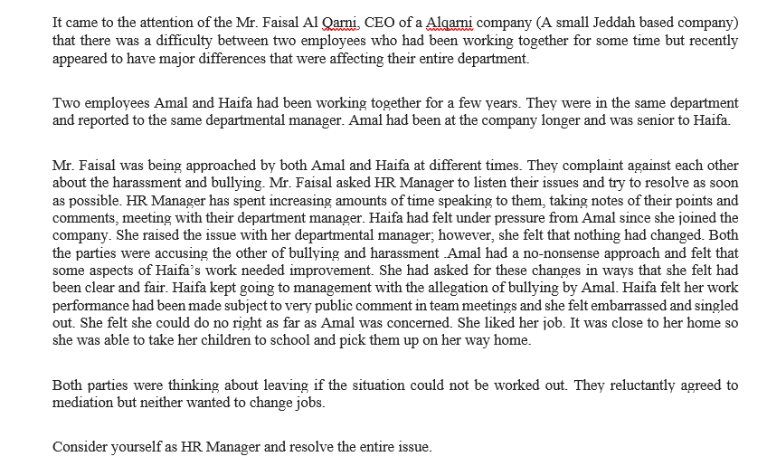 please read this case study and answer the