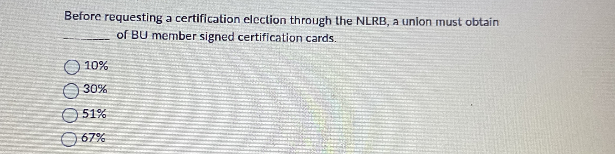 Before requesting a certification election