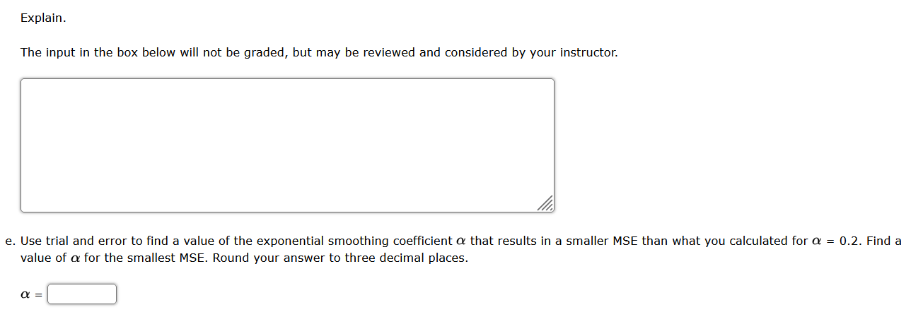 Consider the following time series data. Week 1 2