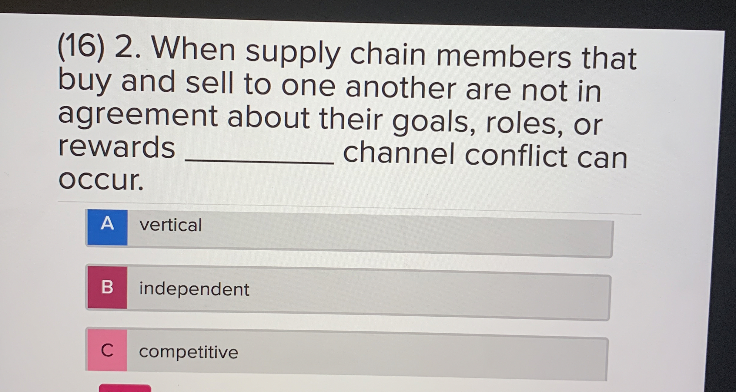 ( 1 6 ) 2 . When supply chain members that buy