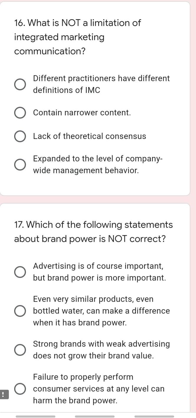 just mark answer and do not need any explanation.