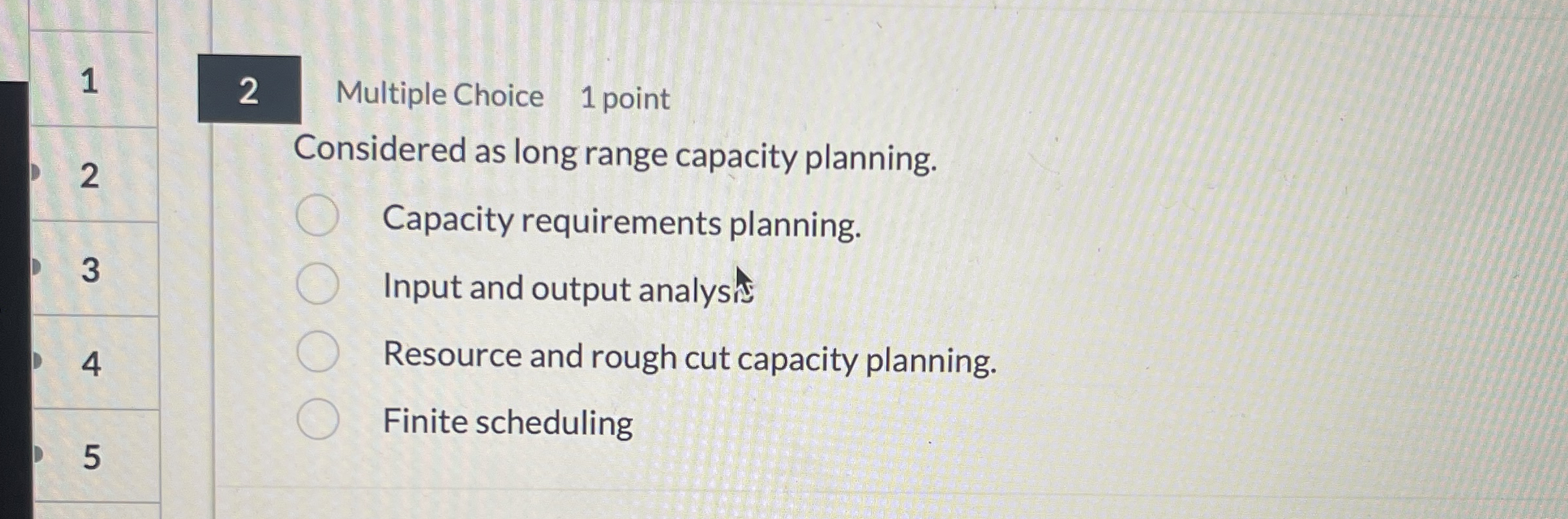 1 2 Multiple Choice 1 point 2 Considered as long