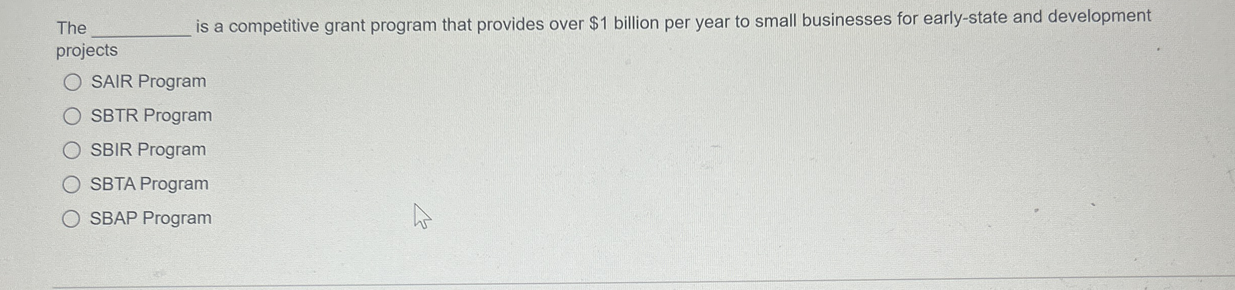 The is a competitive grant program that provides