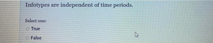 Infotypes are independent of time periods. Select