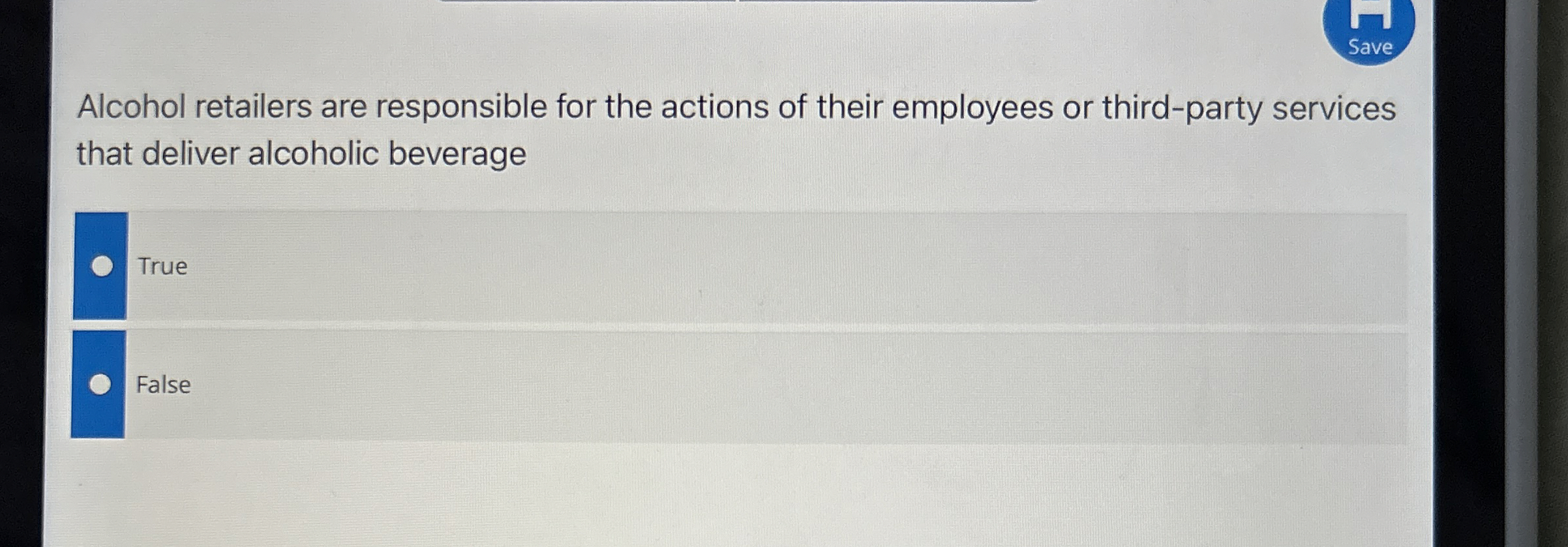 Alcohol retailers are responsible for the actions