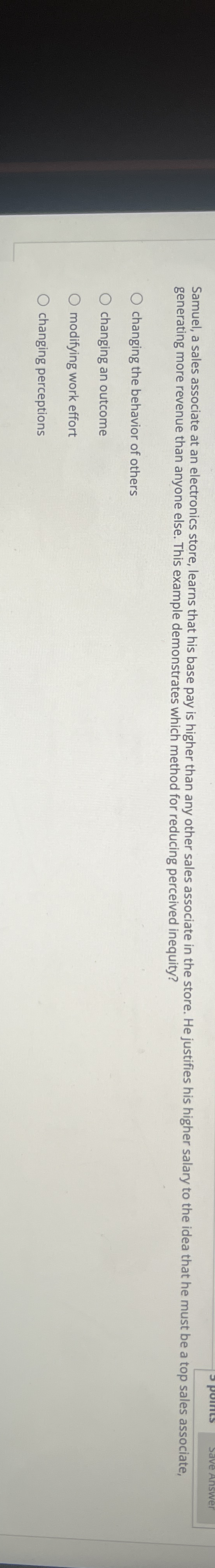 Samuel, a sales associate at an electronics