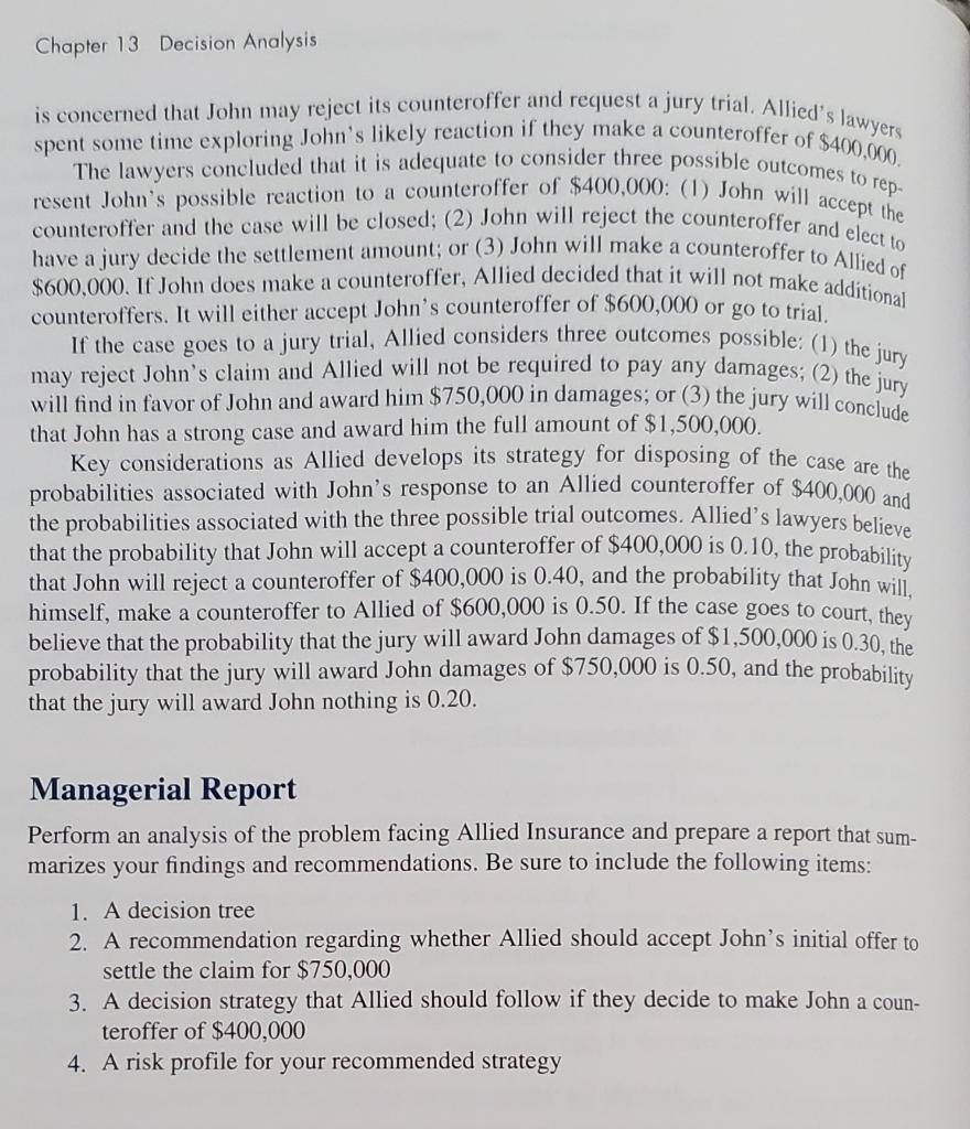 Please show all steps in Excel, thank you. Case