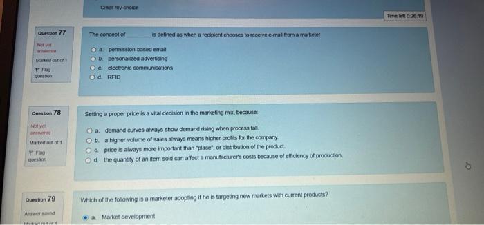 please answer all Time 0 26 34 Queet 72 Which