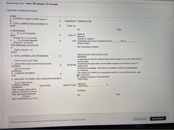 Construction Project Control QUESTION 31 4 points