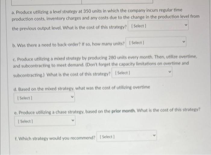 please answer A-F asap, this is one whole