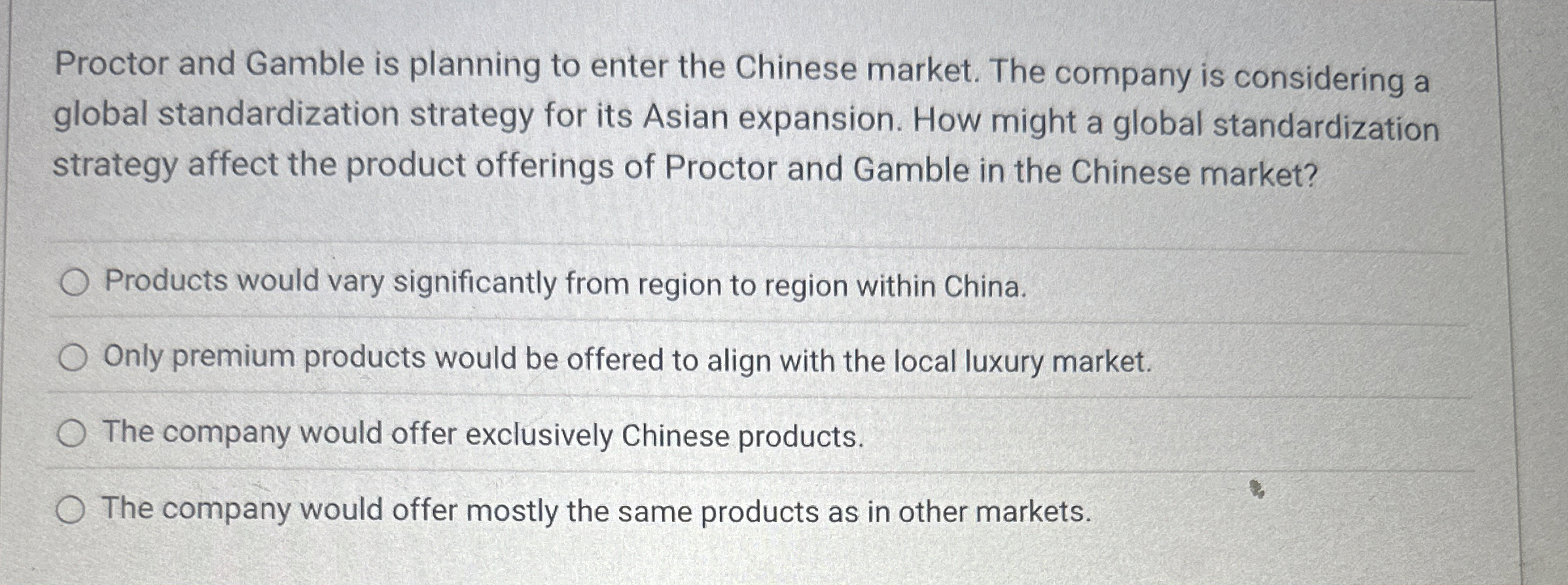 Proctor and Gamble is planning to enter the