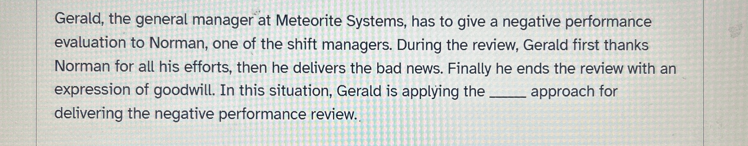 Gerald, the general manager at Meteorite Systems,