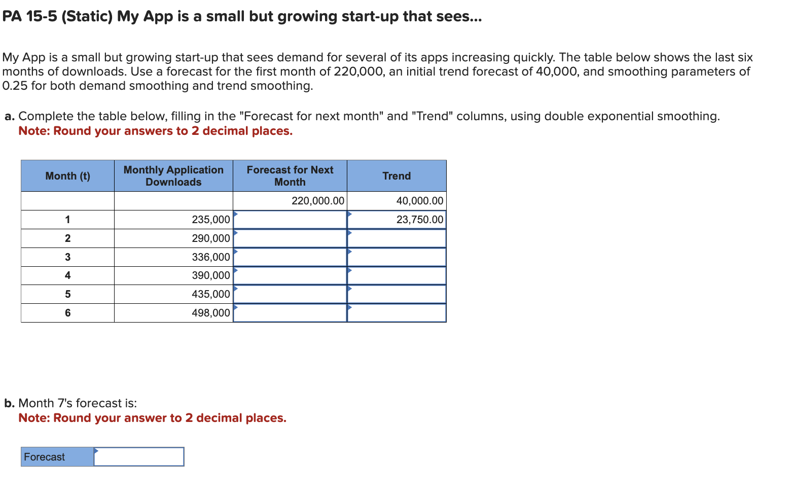 PA 1 5 - 5 ( Static ) My App is a small but