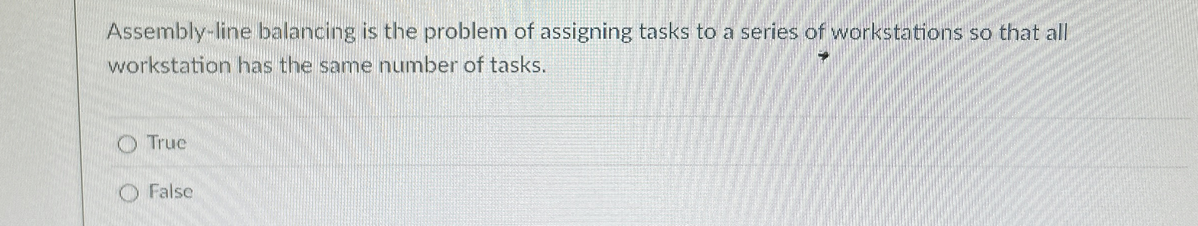 Assembly - line balancing is the problem of