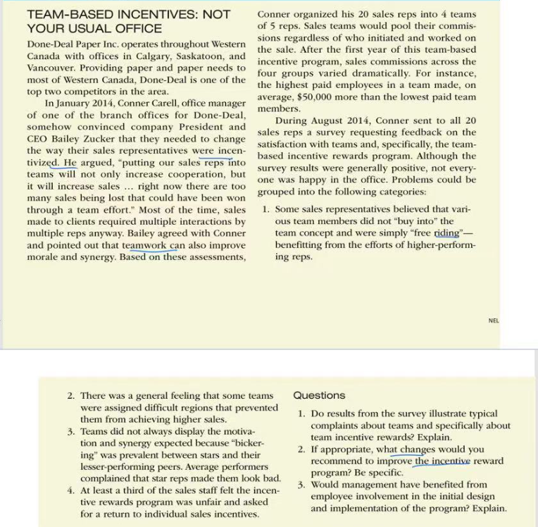 just answer the second question TEAM-BASED