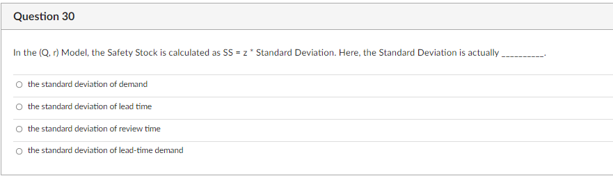 Question 27 If we order in bigger lot sizes,