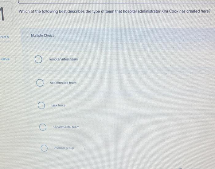 Teams: Diagnosis: Dysfunction A team is defined