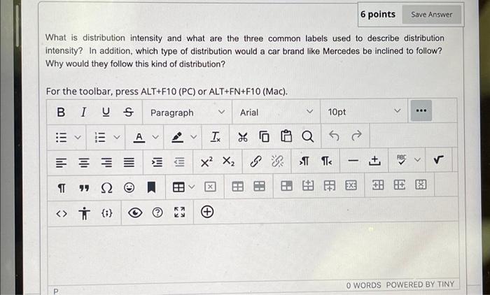 6 points Save Answer What is distribution