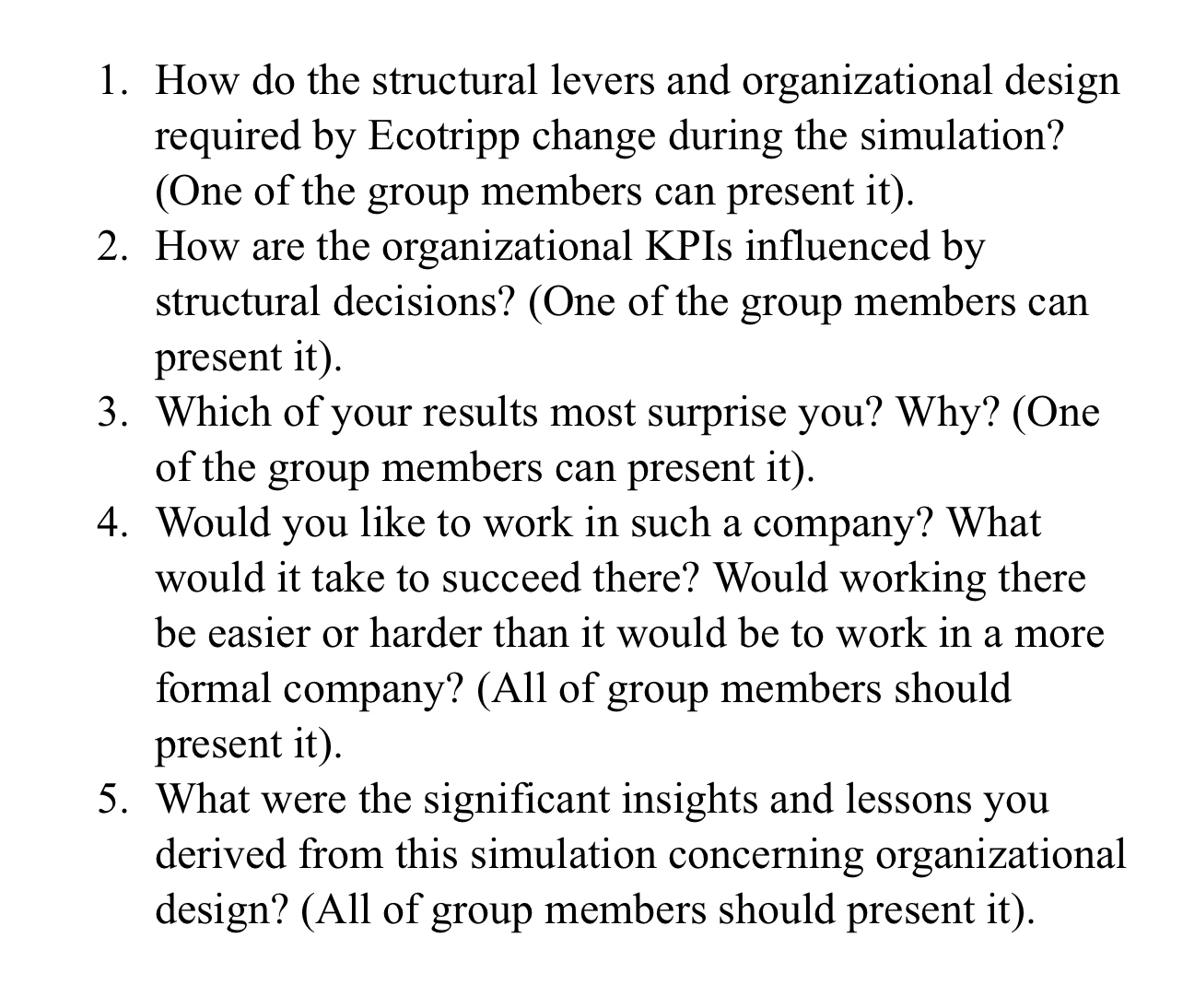 How do the structural levers and organizational