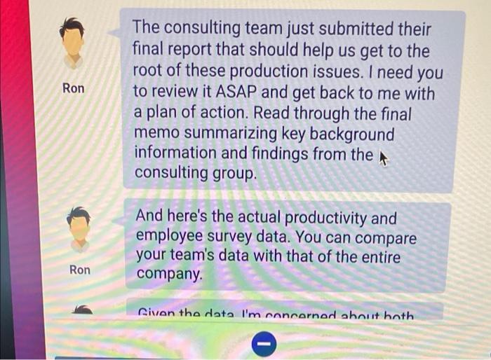 Based on information in the report and what you