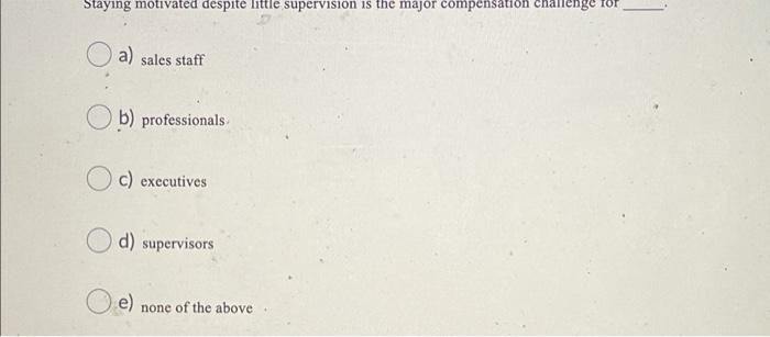 Staying motivated despite little supervision is