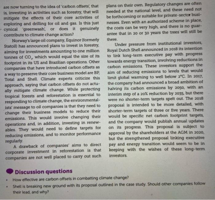 1. How effective are carbon offsets in combatting