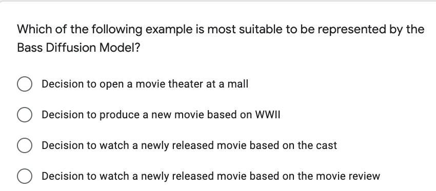 Which of the following example is most suitable
