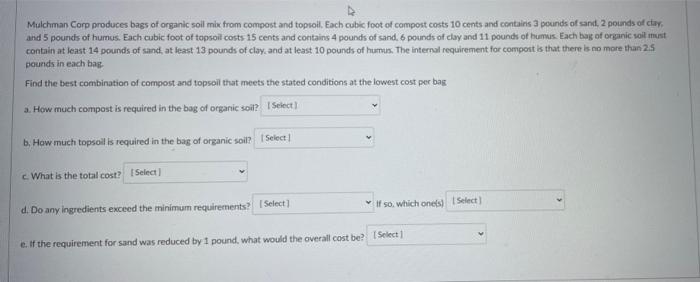 Mulchman Corp produces bags of organic soil mix