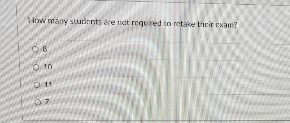 How many students are not required to retake