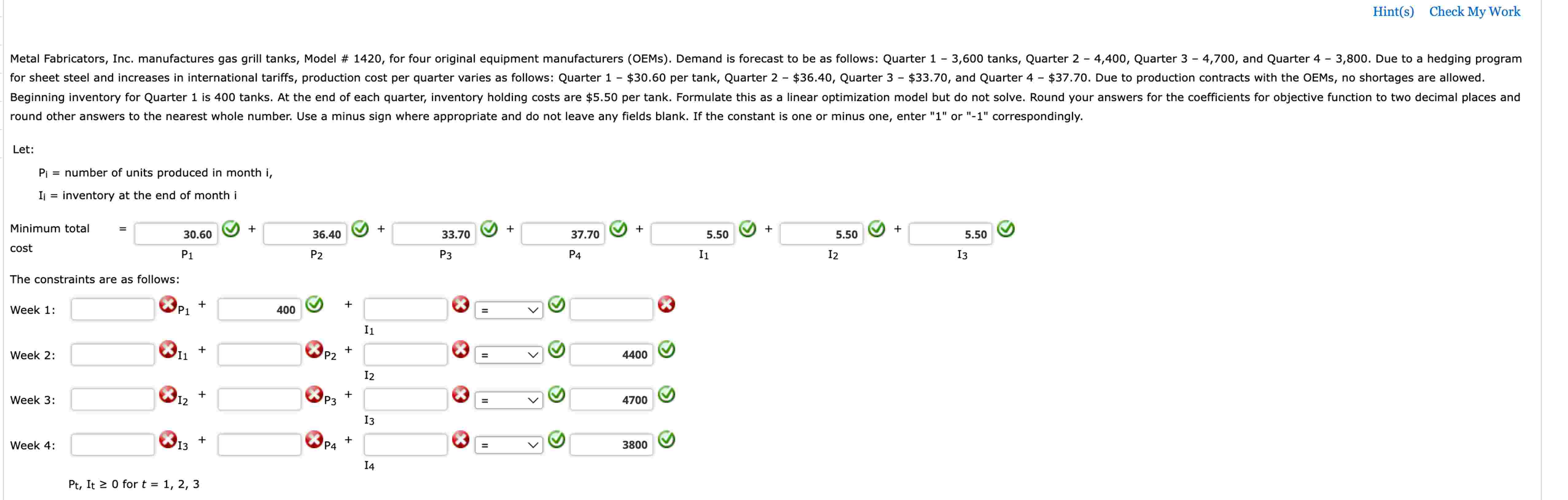 There needs t o b e numbers i n all o f the blank
