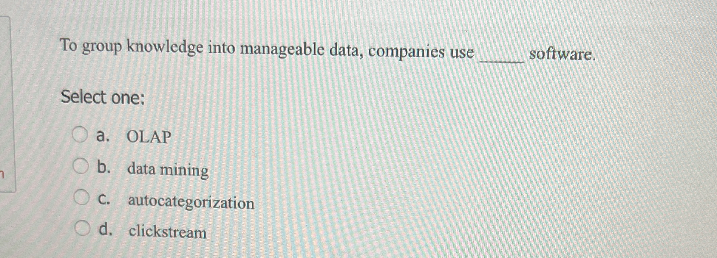 To group knowledge into manageable data,
