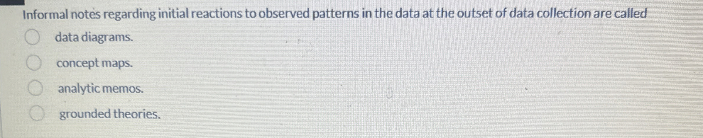 Informal notes regarding initial reactions to