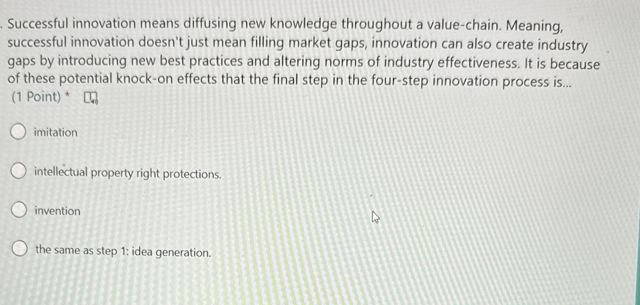 Successful innovation means diffusing new