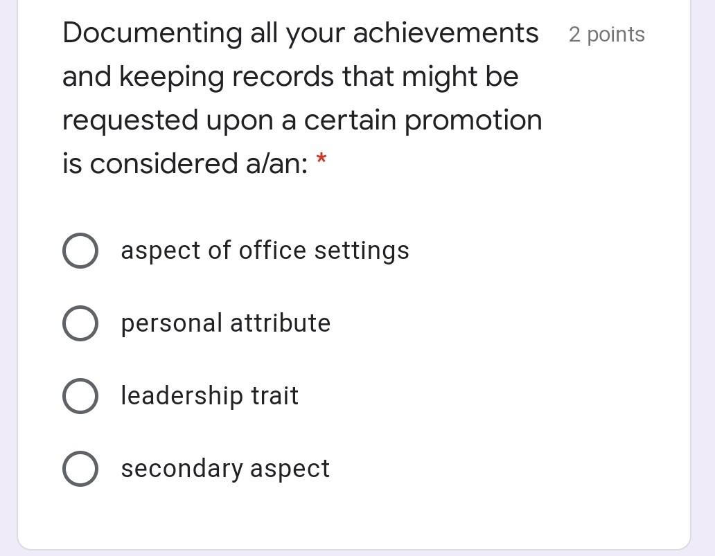 Things that should be avoided by the 2 points