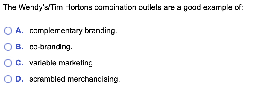 The Wendy's / Tim Hortons combination outlets are